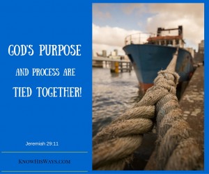 God's Purpose & Process are tied together!